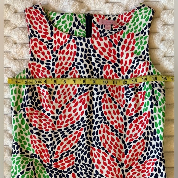 Lilly Pulitzer Red and Green Leaf Mini Dress - Picture 4 of 7